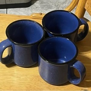 Marlboro Unlimited Heavy Blue Speckled Stoneware Coffee Soup Mug Cup